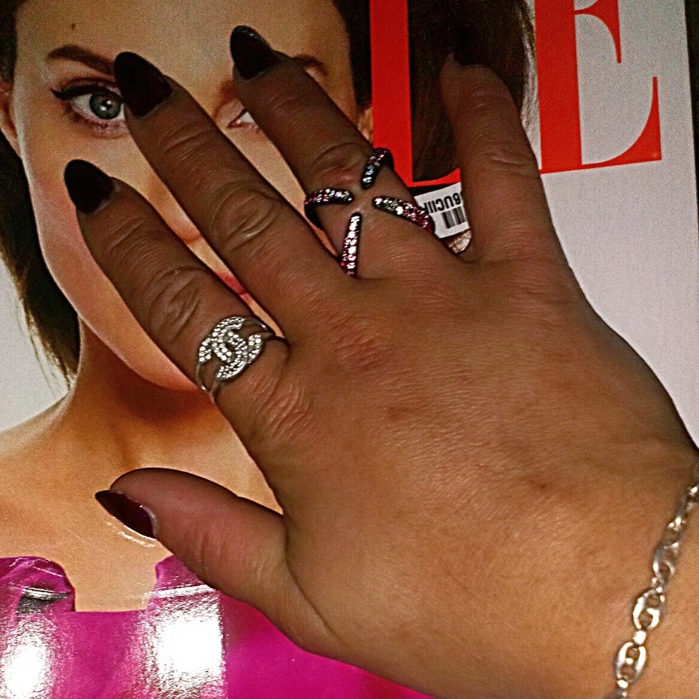 3 Matching Gun Metal Rings - Picture 3 of 8